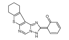 2-(8,9,10,11-tetrahydro[1]benzothieno[3,2-e][1,2,4]triazolo[1,5-c]pyrimidin-2-yl)phenol结构式