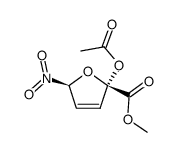 (E)-methyl 2-acetoxy-5-nitro-2,5-dihydro-2-furancarboxylate Structure
