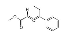 (aR)-(-)-4-phenyl-2,3-hexadienoic acid methyl ester结构式