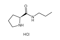 pyrrolidine-2-carboxylic acid propylamide hydrochloride Structure