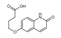 4-[(2-oxo-1H-quinolin-6-yl)oxy]butanoic acid结构式