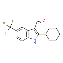 1H-Indole-3-carboxaldehyde,2-cyclohexyl-5-(trifluoromethyl)-(9CI)结构式