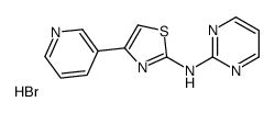 4-pyridin-3-yl-N-pyrimidin-2-yl-1,3-thiazol-2-amine,hydrobromide Structure