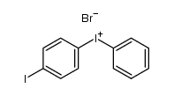 (p-iodophenyl)(phenyl)iodonium bromide Structure