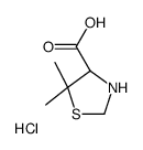 (S)-5,5-dimethylthiazolidine-4-carboxylic acid hydrochloride结构式