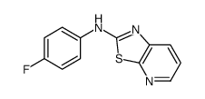 N-(4-fluorophenyl)-[1,3]thiazolo[5,4-b]pyridin-2-amine结构式