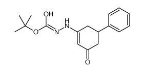 tert-butyl N-[(3-oxo-5-phenylcyclohexen-1-yl)amino]carbamate结构式