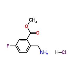Methyl 2-(aminomethyl)-5-fluorobenzoate hydrochloride picture