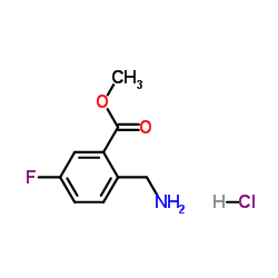 Methyl 2-(aminomethyl)-5-fluorobenzoate hydrochloride Structure