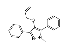 1-methyl-3,5-diphenyl-4-prop-2-enoxypyrazole结构式
