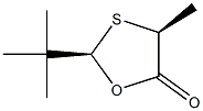 2β-tert-Butyl-4β-methyl-1,3-oxathiolan-5-one结构式