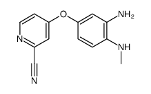 4-(4-methylamino-3-amino-phenoxy)-pyridine-2-carbonitrile结构式