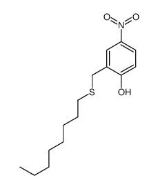 4-nitro-2-(octylsulfanylmethyl)phenol Structure