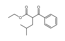 α-(2-Methylpropyl)-β-oxobenzenepropanoic acid ethyl ester structure