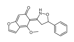 4-methoxy-5-(5-phenyl-1,2-oxazolidin-3-ylidene)-1-benzofuran-6-one Structure