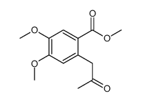 methyl 4,5-dimethoxy-2-(2-oxopropyl)benzoate Structure