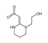 2-[2-(nitromethylidene)-1,3-diazinan-1-yl]ethanol结构式