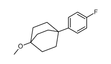 1-(4-fluorophenyl)-4-methoxybicyclo[2.2.2]octane结构式