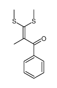 2-methyl-3,3-bis(methylsulfanyl)-1-phenylprop-2-en-1-one结构式