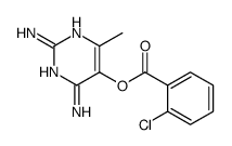 (2,4-diamino-6-methylpyrimidin-5-yl) 2-chlorobenzoate结构式