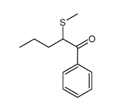 2-methylsulfanyl-1-phenylpentan-1-one结构式