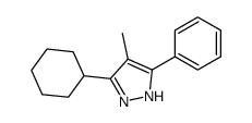 5-cyclohexyl-4-methyl-3-phenyl-1H-pyrazole Structure