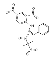 N-(2,4-Dinitro-phenyl)-N'-[3,3-dinitro-1-phenyl-but-(Z)-ylidene]-hydrazine Structure