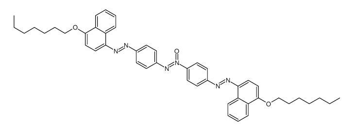 [4-[(4-heptoxynaphthalen-1-yl)diazenyl]phenyl]-[4-[(4-heptoxynaphthalen-1-yl)diazenyl]phenyl]imino-oxidoazanium Structure