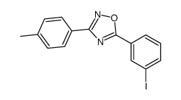 5-(3-iodophenyl)-3-(4-methylphenyl)-1,2,4-oxadiazole结构式