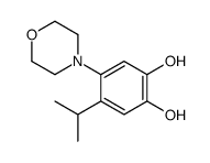 4-morpholin-4-yl-5-propan-2-ylbenzene-1,2-diol结构式