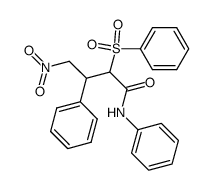 3-Phenyl-4-nitro-2-phenylsulfonylbutananilid Structure