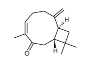 (1R,4Z,9S)-4,11,11-Trimethyl-8-methylenebicyclo[7.2.0]undec-4-en-3-one结构式