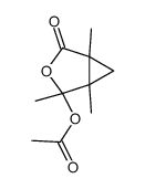 (1,2,5-trimethyl-4-oxo-3-oxabicyclo[3.1.0]hexan-2-yl) acetate Structure