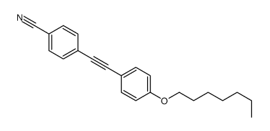 4-[2-(4-heptoxyphenyl)ethynyl]benzonitrile Structure