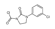 3-(3-chlorophenyl)-2-oxoimidazolidine-1-carbonyl chloride结构式