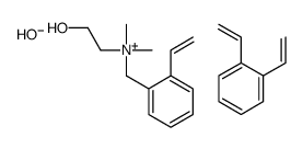 1,2-bis(ethenyl)benzene,(2-ethenylphenyl)methyl-(2-hydroxyethyl)-dimethylazanium,hydroxide结构式