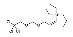 diethyl-propyl-[3-(2,2,2-trichloroethoxymethoxy)prop-1-enyl]silane结构式