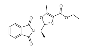 ethyl 2-[1-(1,3-dioxo-1,3-dihydro-2H-isoindol-2-yl)ethyl]-5-methyl-1,3-oxazole-4-carboxylate结构式