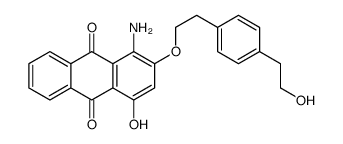 1-amino-4-hydroxy-2-[2-[4-(2-hydroxyethyl)phenyl]ethoxy]anthracene-9,10-dione结构式