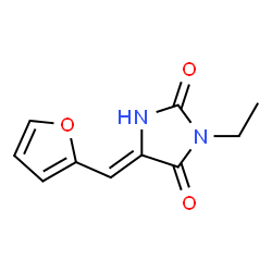 2,4-Imidazolidinedione,3-ethyl-5-(2-furanylmethylene)-(9CI) Structure