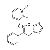 2-imidazol-1-yl-1-phenyl-ethanone O-(2,6-dichloro-benzyl)-oxime Structure