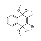 2-Bromo-3-Methyl-1,1,4,4-tetramethoxy-1,4-dihydronaphthalene结构式