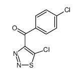 (4-chloro-phenyl)-(5-chloro-[1,2,3]thiadiazol-4-yl)-methanone结构式