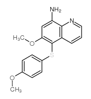 6-Methoxy-5-[(4-methoxyphenyl)sulfanyl]-8-quinolinamine结构式
