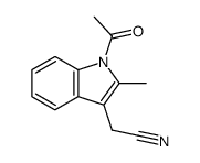 1-Acetyl-3-cyanomethyl-2-methylindole结构式