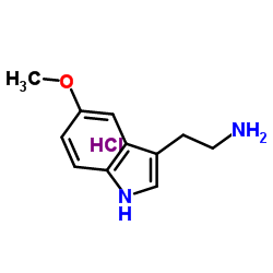 2-(5-Methoxy-1H-indol-3-yl)ethanamine hydrochloride structure