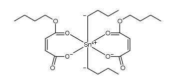 双马来酸单丁酯二丁基锡结构式