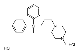 methyl-[3-(4-methylpiperazin-1-yl)propyl]-diphenylsilane,dihydrochloride Structure