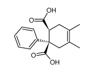 (+/-)-4,5-dimethyl-1-phenyl-cyclohex-4-ene-1r,2c-dicarboxylic acid Structure