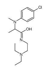 2-(4-chloro-N-methylanilino)-N-[2-(diethylamino)ethyl]propanamide结构式